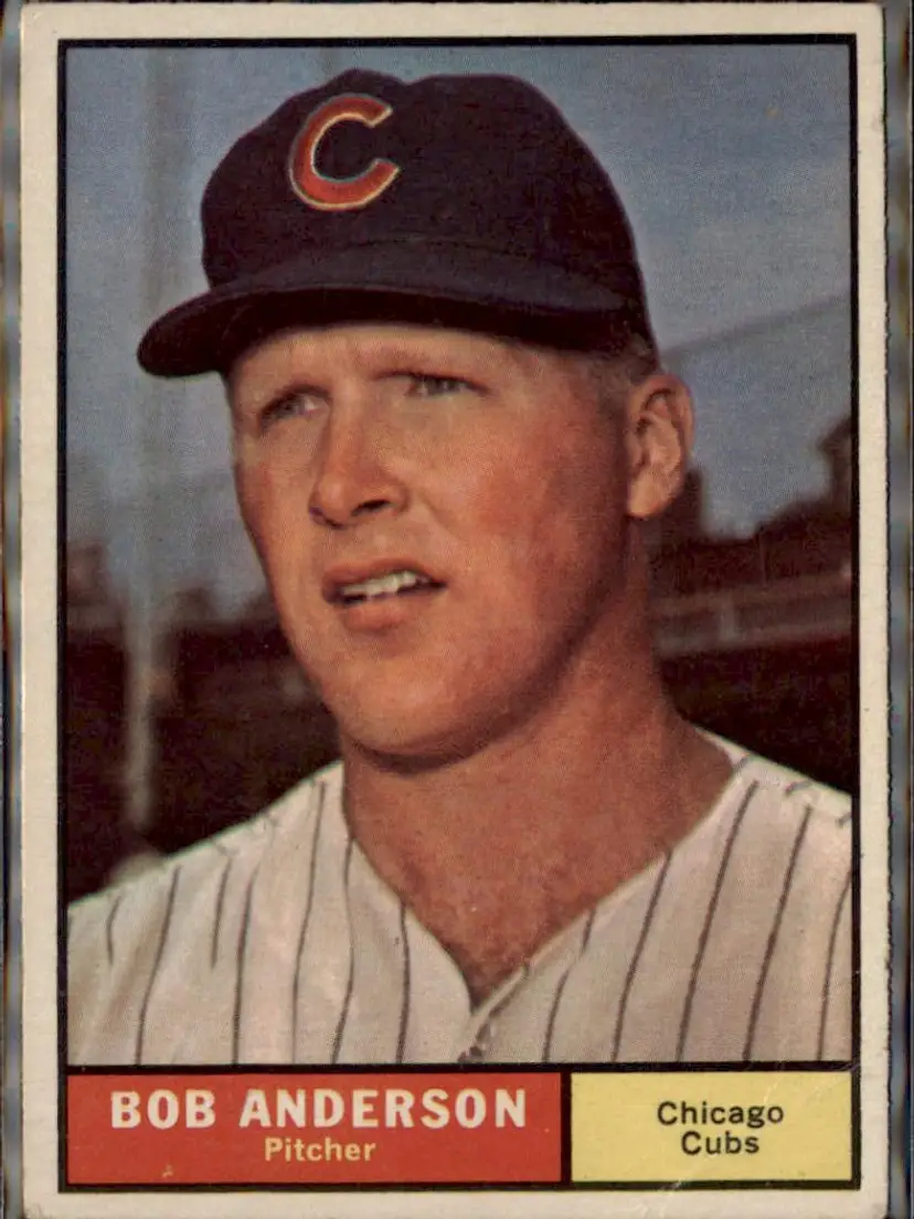 1961 Topps #283 Bob Anderson - ( ) - Chicago Cubs