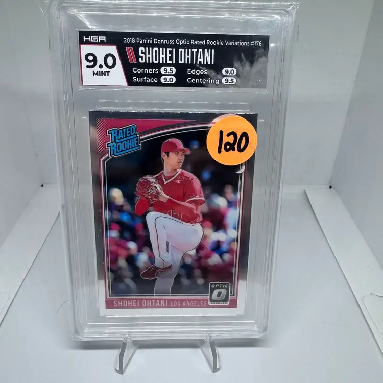 2018 Panini Donruss Optic Rated Rookie Variations #176 Shohei Ohtani HGA 9.0 Angels Dodgers