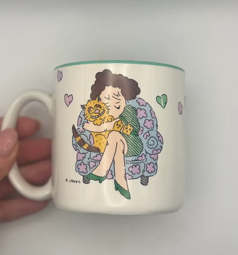 22-Potpourri Press Cat Themed Coffee Mug 12oz