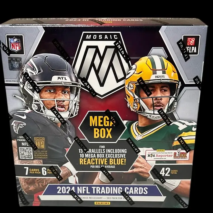 2024 Panini Mosaic Football Mega Box Ripped Live Or Shipped Sealed (stacked shipping)