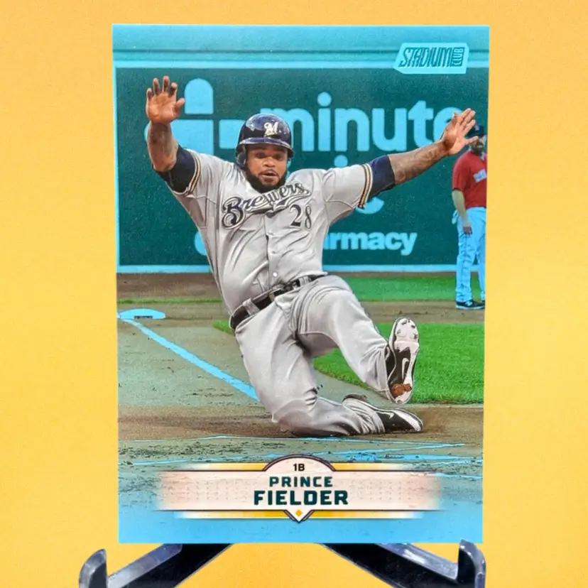 Prince Fielder 2025 Topps Stadium Club #161 Light Blue Parallel Milwaukee Brewers