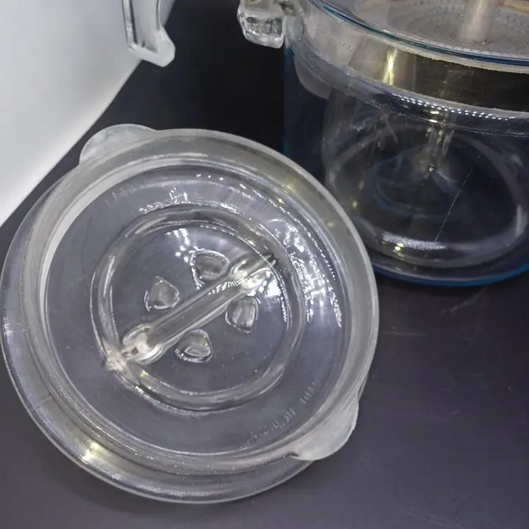 COMPLETE 1940s Pyrex Flameware Glass Stovetop 6 Cup Coffee Pot Percolator