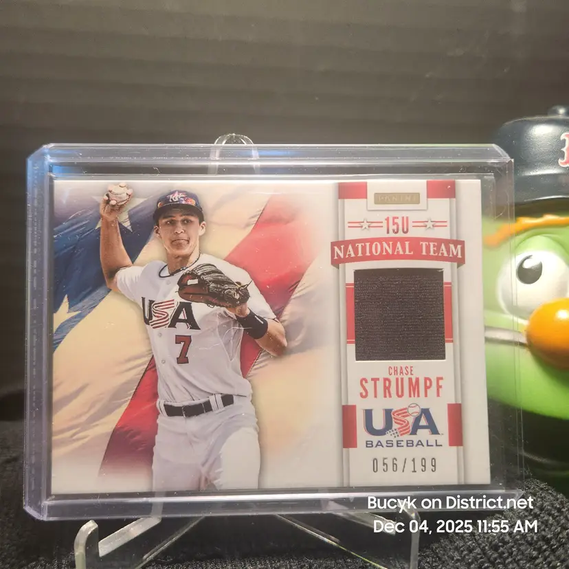 2013 Team USA Relic - Chase Strumpf Chicago Cubs 56/199