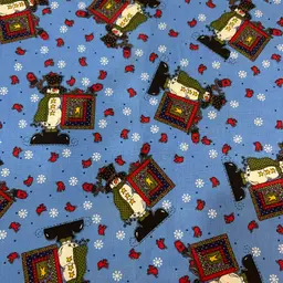 Fat Quarter Snowman Christmas Fabric