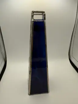 Vintage Cobalt Blue Glass Kaleidoscope