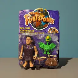 The Flintstones Evil Cliff Vandercave Action Figure - 1993 New Mattel