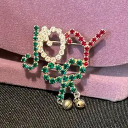 40. Vintage Joy And Silver bells Brooch