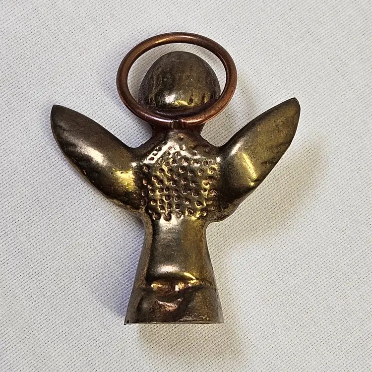 Vintage Solid Brass Angel Miniature Figurine