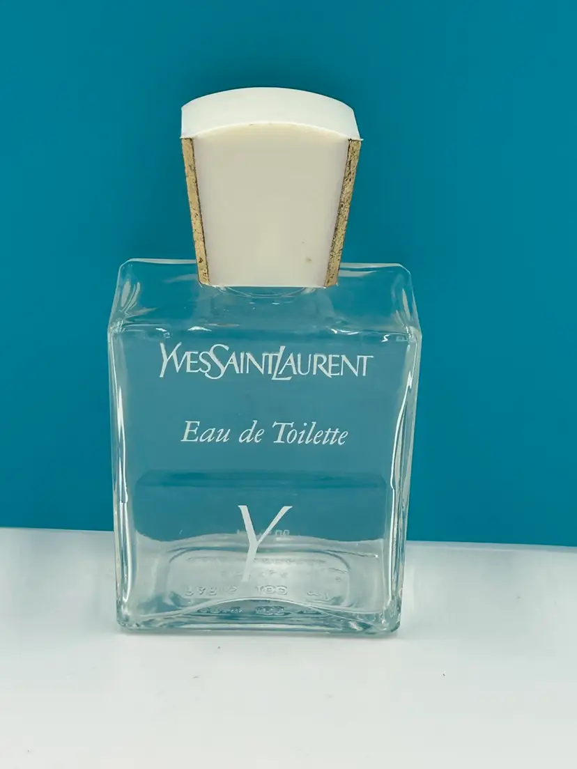 Vintage Yveds Saint Laurent Y Eau De Toilette Empty Perfume Bottle, Paris, France