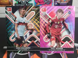 Paul Wanner RC Pink /300 & Sasa Kalajdzic Black /199 Bundesliga Lot