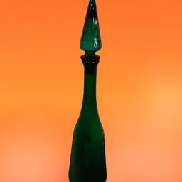 Empoli Green glass Decanter