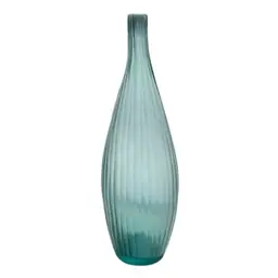 Moderna Hand-Blown Glass Vase - Tinted Blue Italy