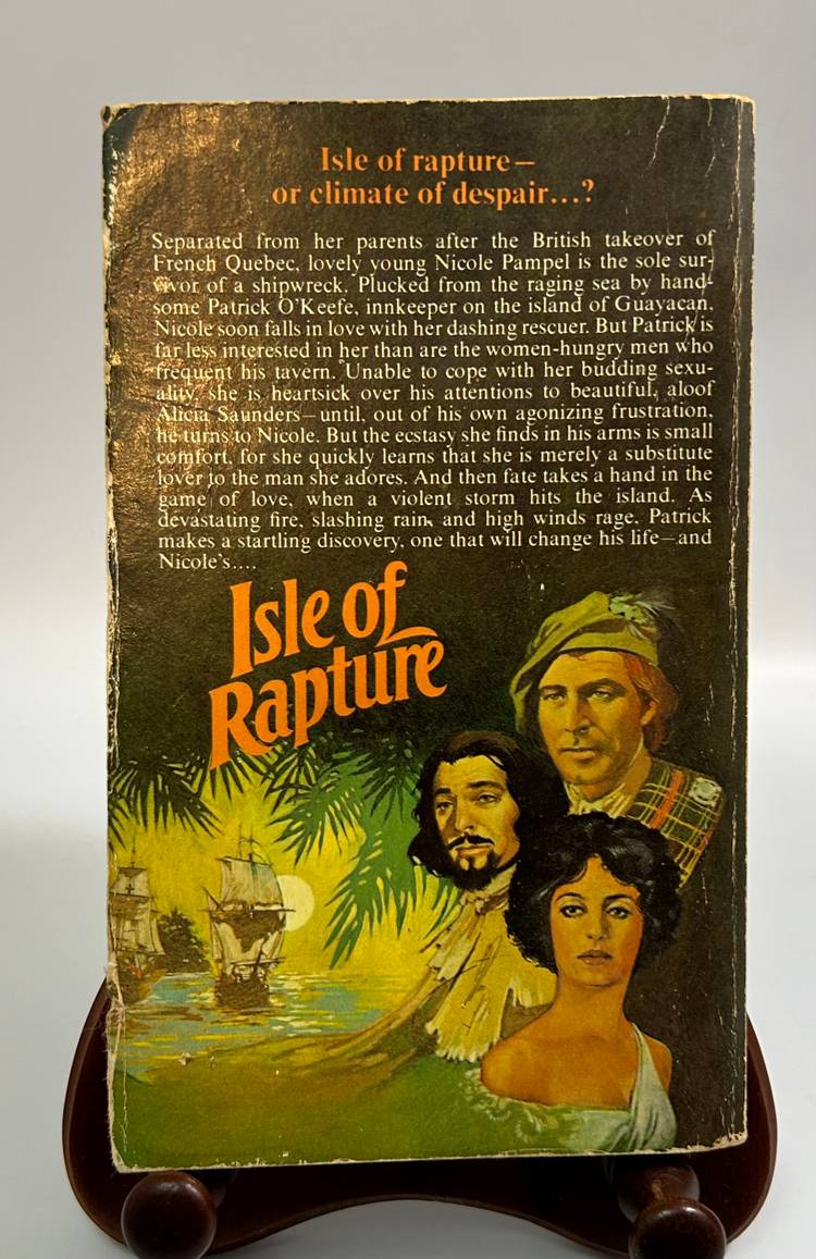 Vintage 'Isle of Rapture' by June Whetherell 1979 Pinnacle paperback novel