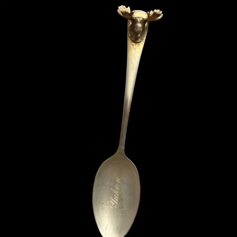 Vintage Sterling Silver Spoon- Yukon Moose Head