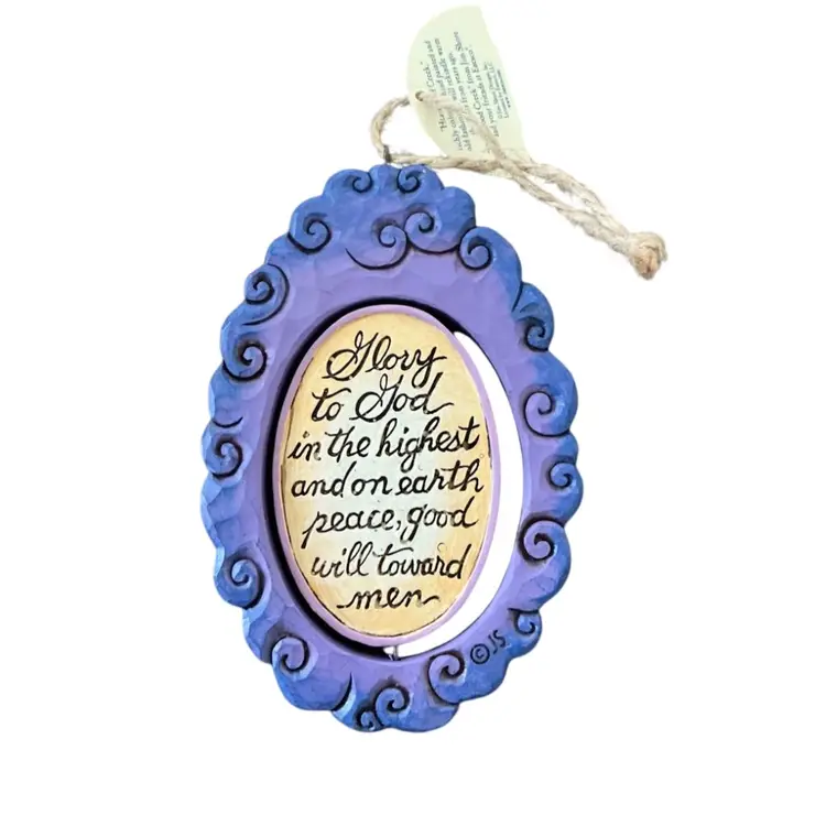 Jim Shore Heartwood Creek Holy Family Ornament