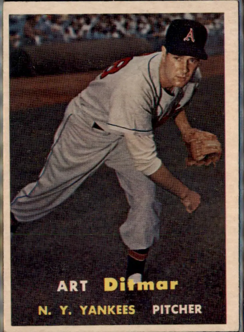 1957 Topps #132 Art Ditmar - ( pk1 ) - New York Yankees