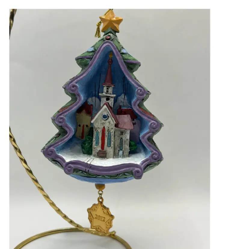 Jim Shore Annual Danbury Mint Christmas Ornament 2012