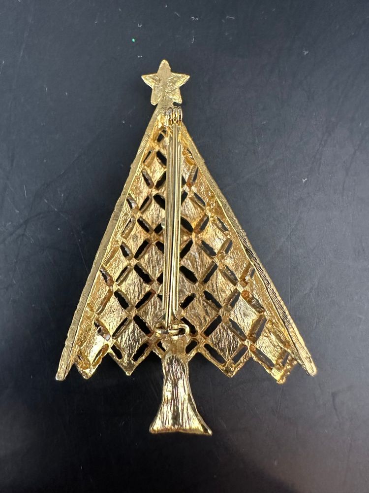 Christmas Tree Brooch Pin 2 1/2”