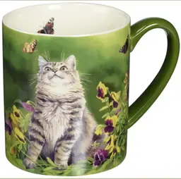 Lang & Wise Cat & Butterfly Mug and Gift Box