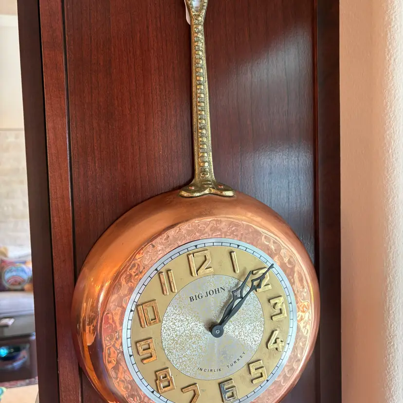 Big John” Incirlik Turkey Copper Pan Clock