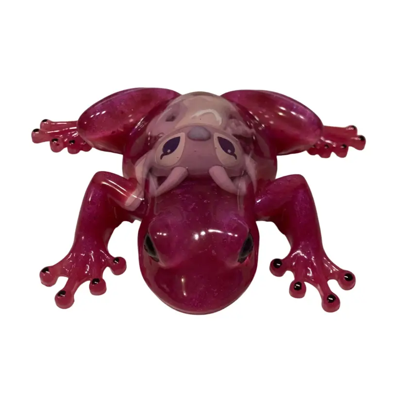 Pink Disney’s “Angel” Resin Frog Figurine Handmade