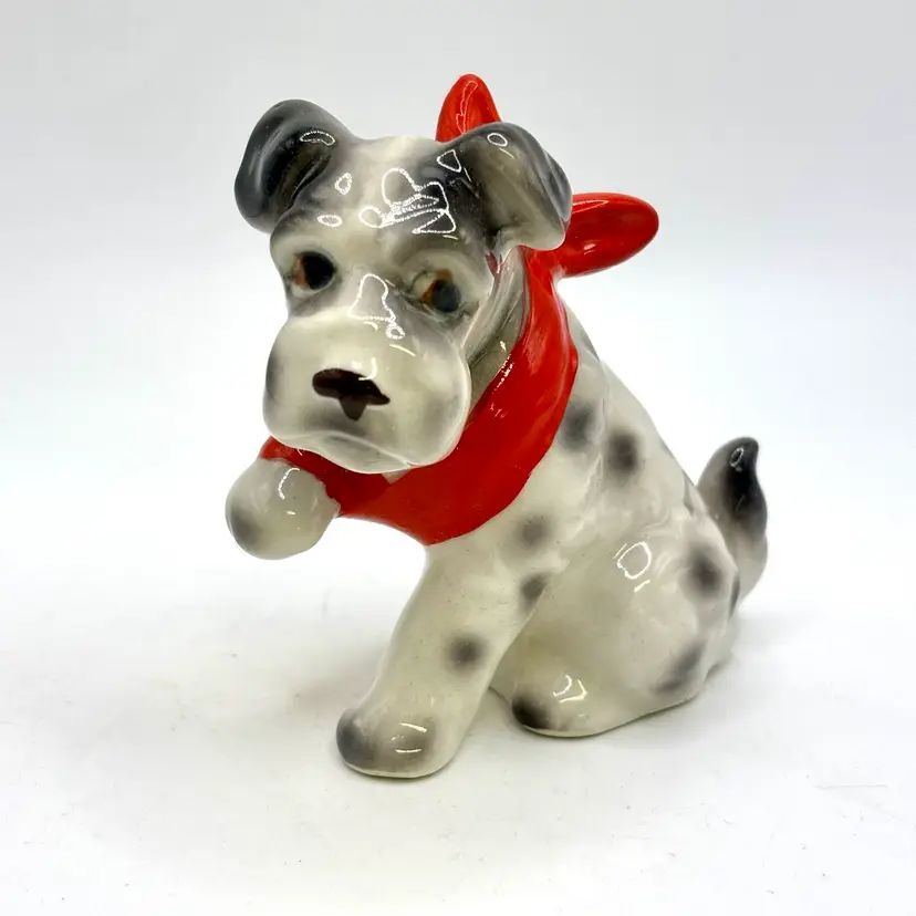 Puppy Dog With Red Handkerchief Sore Paw Japan 3”