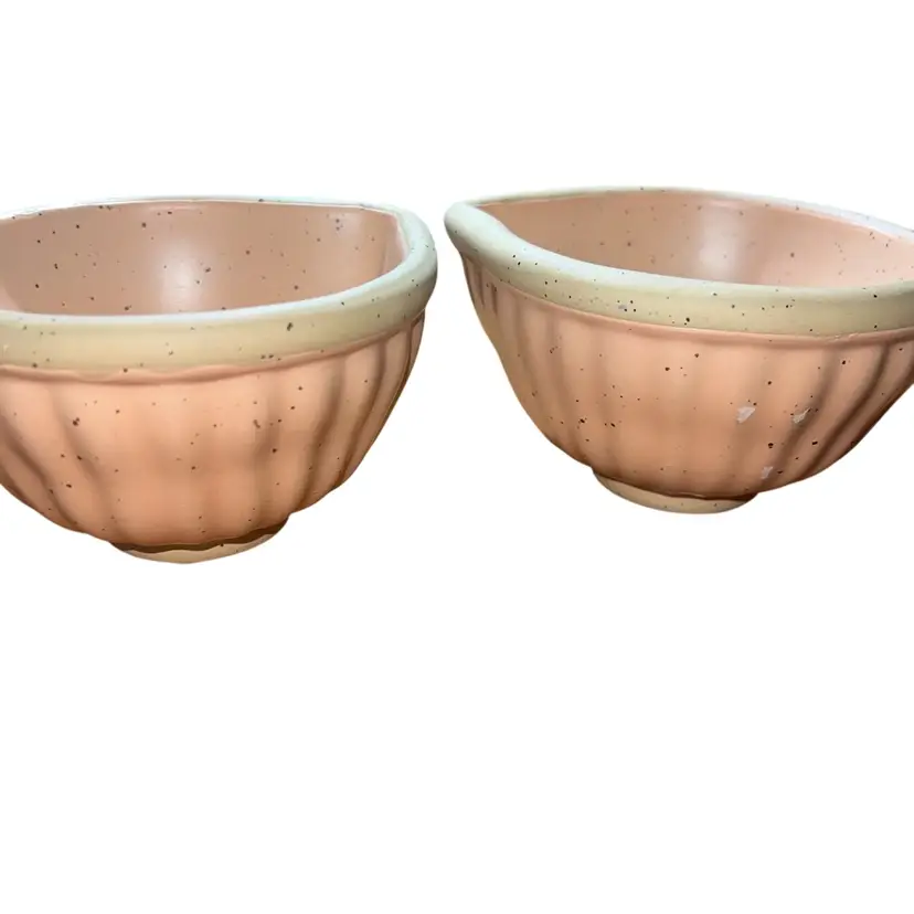 #01 New Anthropologie Small Stoneware Side Prep Bowl Set Pink