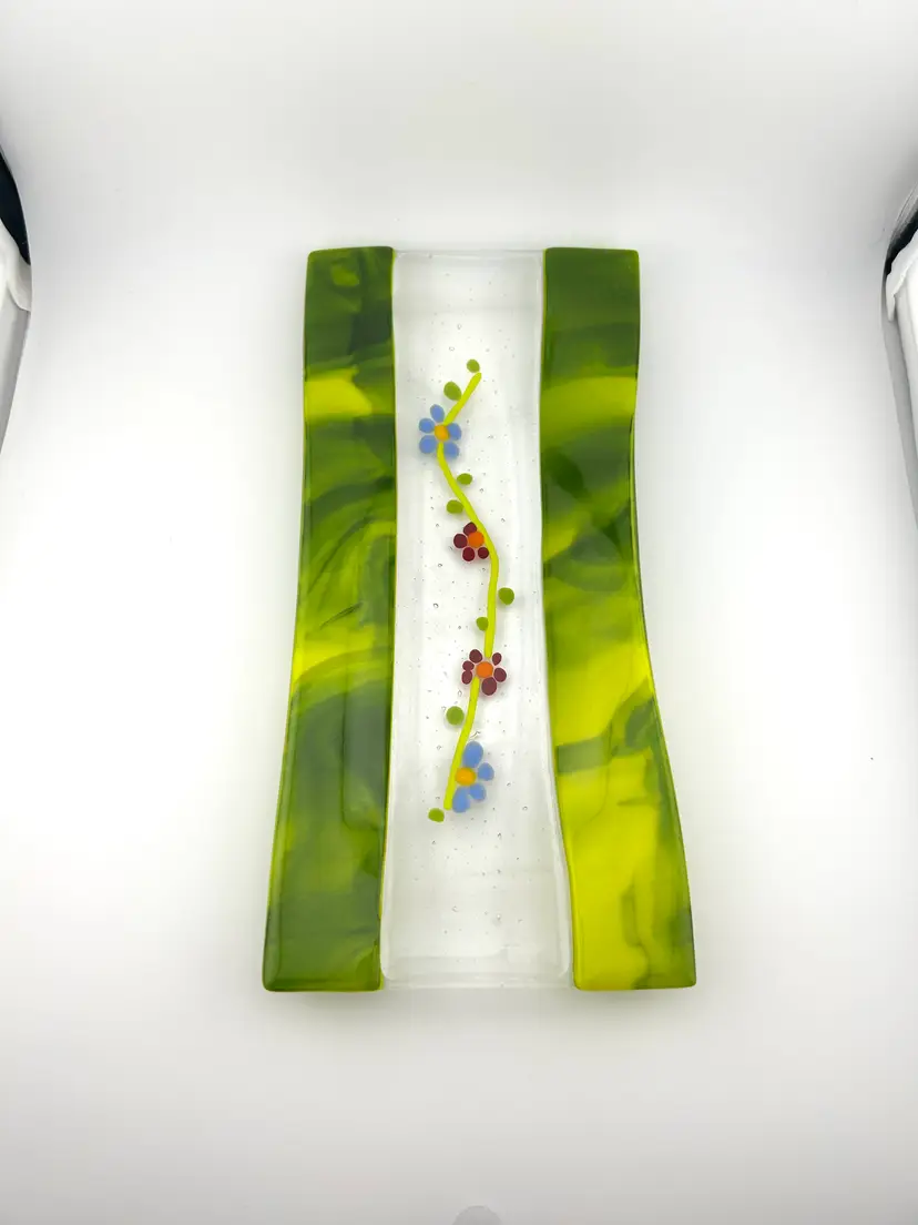 Fused Glass Tray 11.5”x 5.5”