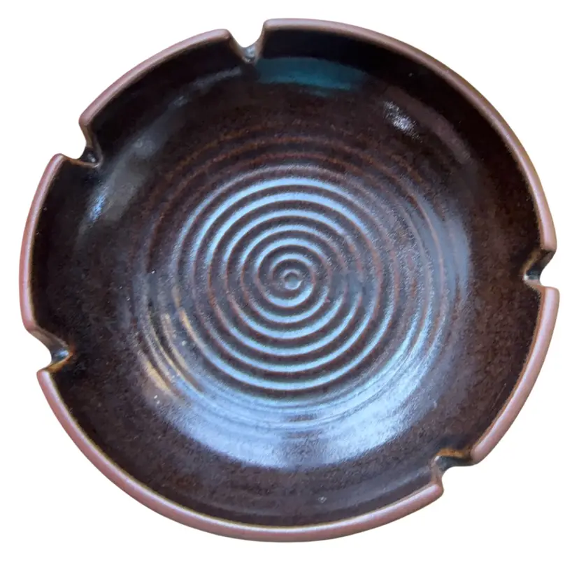Pottery Swirl, Earthy Ashtray Or CatchAll