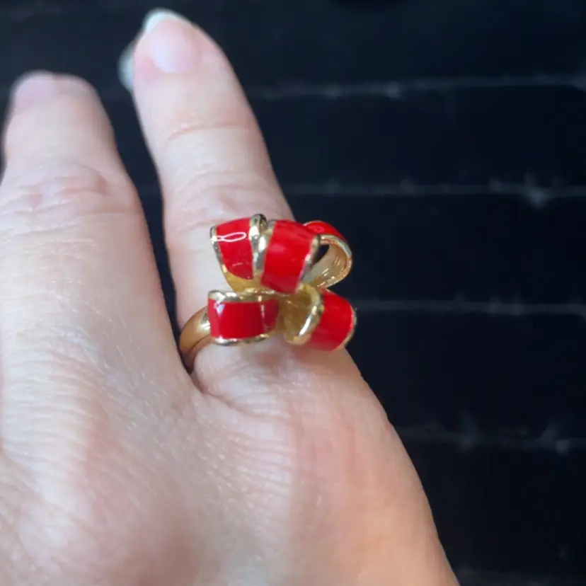 5.5 Red Bow Ring