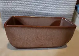 Frankoma Rustic Brown Ceramic Planter Box