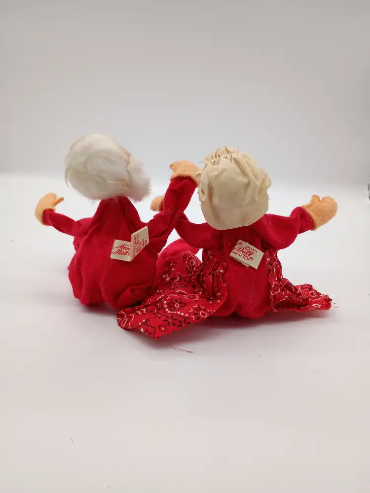 Annalee Christmas 1971 Mr. and Mrs. Santa 6"