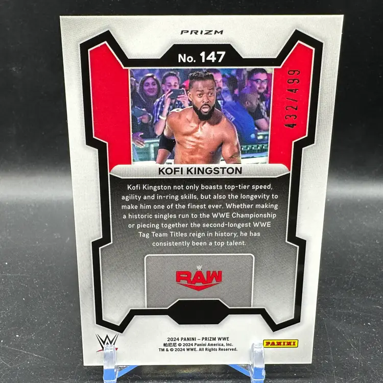 Kofi Kingston Pulsar /499 2024 Panini Prizm WWE Prizms #147