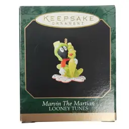 1996 Hallmark Marvin Martian & K-9 Looney Tunes Miniature Ornament IOB QXM4657