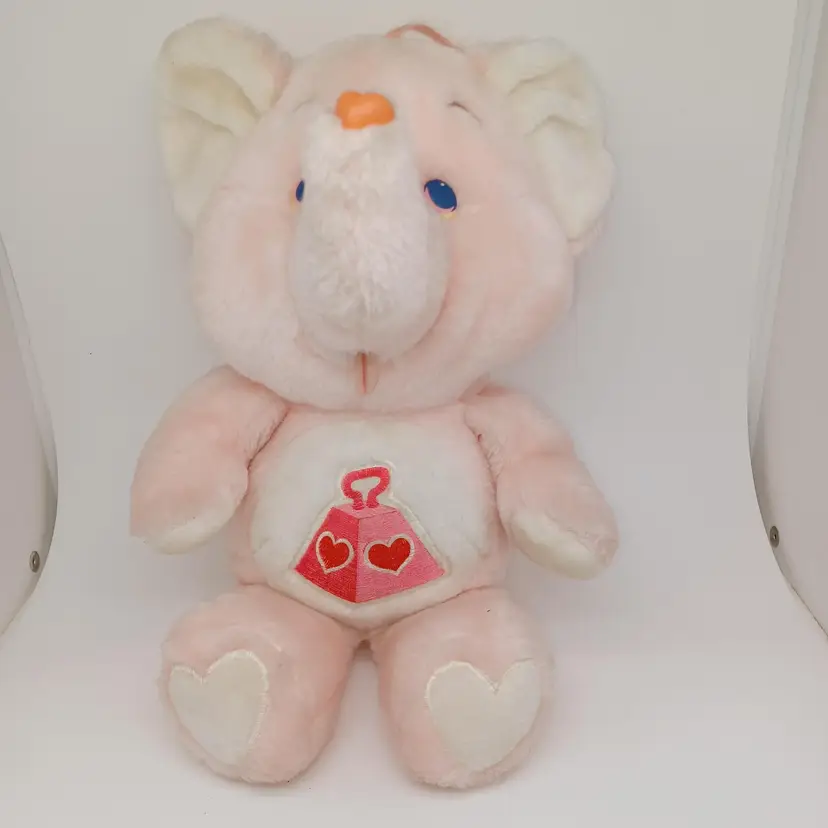 Vintage Kenner Care Bears Cousins Lotsa Heart Elephant 12" Plush Stuffed