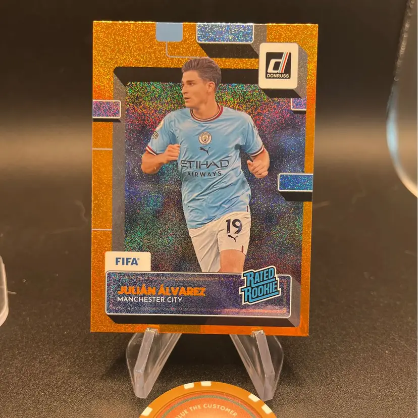 Julian Alvarez Orange Donruss Rated Rookie Manchester City