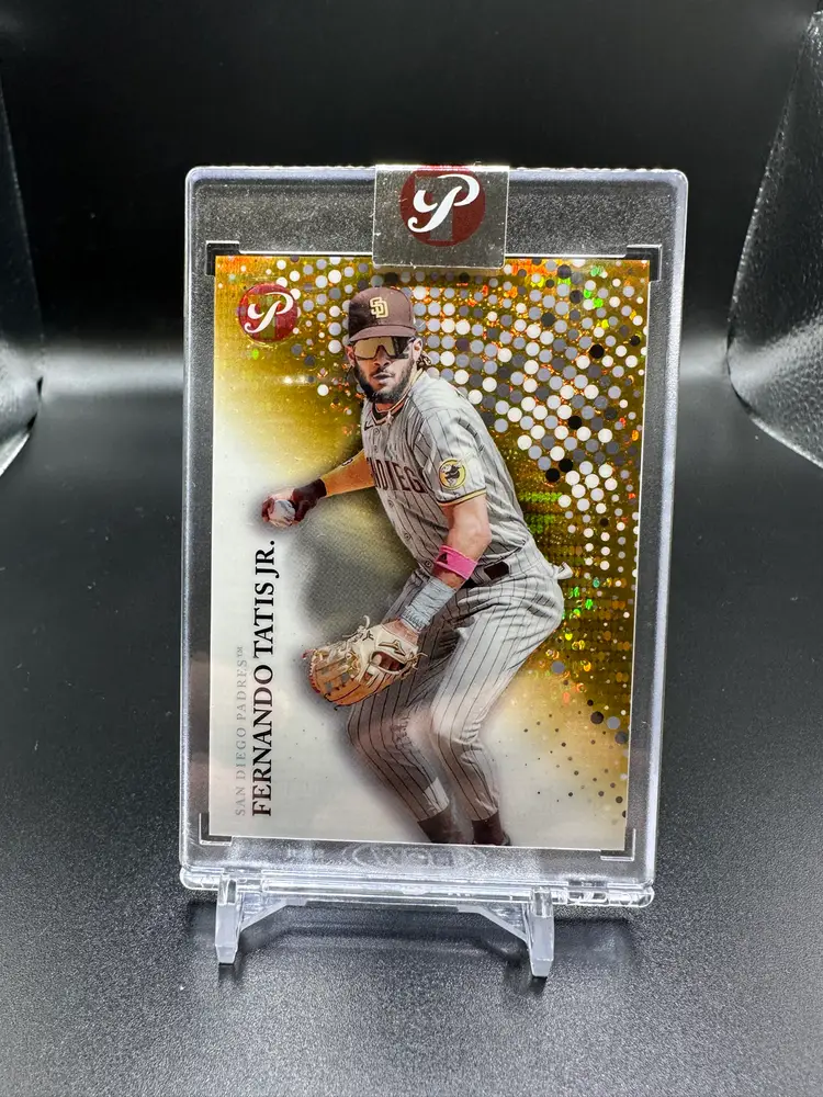 FERNANDO TATIS JR. /50 2022 Topps Pristine ENCASED Gold Color Match! Padres