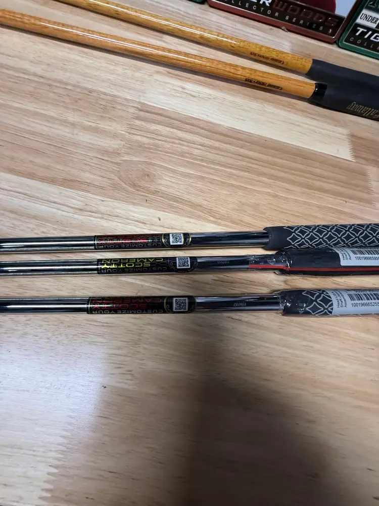 3 Scotty Cameron Shaft Pulls With Grips