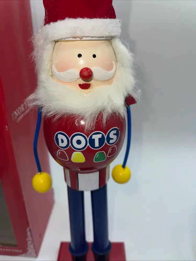 Christmas Santa  Figurine 16”RED AND BLUE DOTS  By Northlight Read