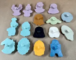 Star Wars Cookie Cutters Press plus Frozen Cookie Cutters Press Williams Sonoma