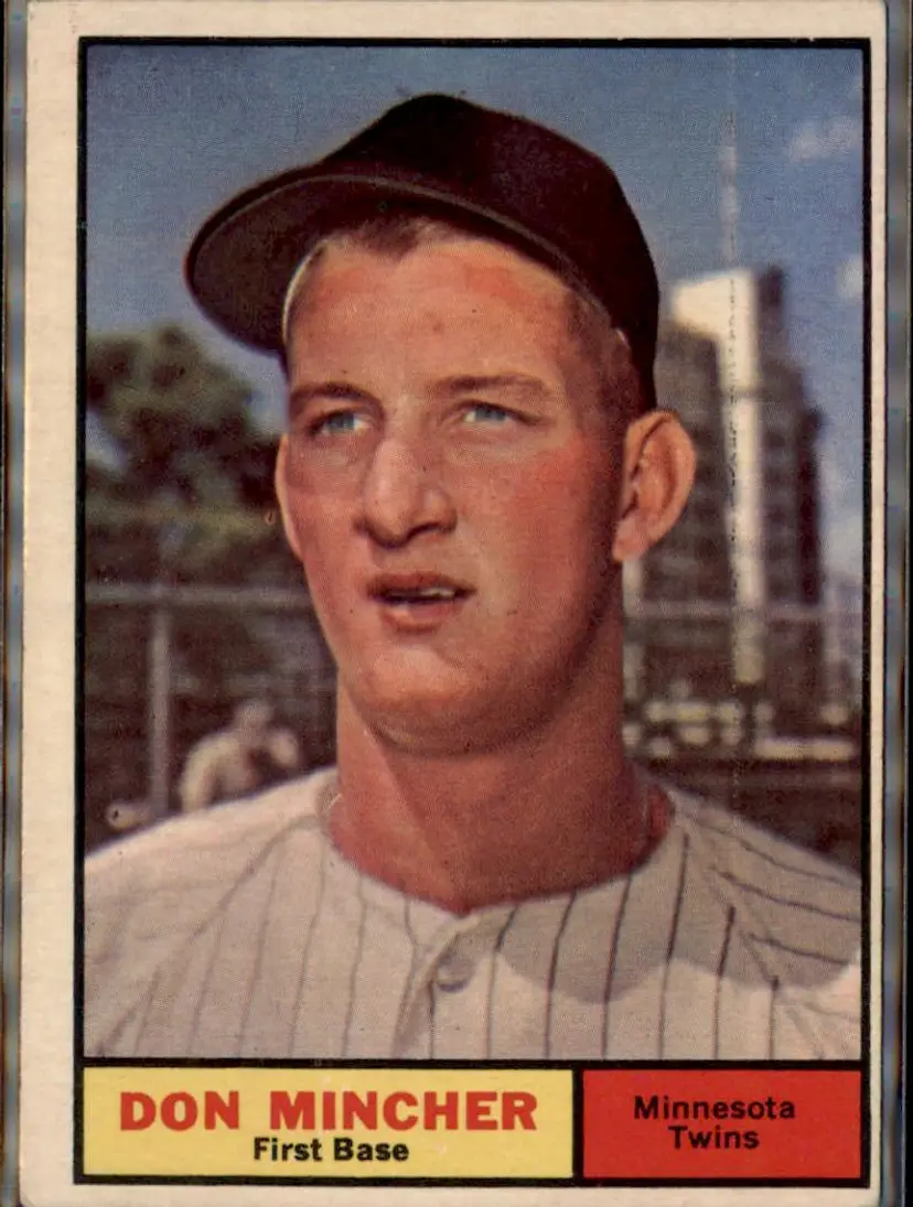 1961 Topps #336 Don Mincher - ( ) - Minnesota Twins