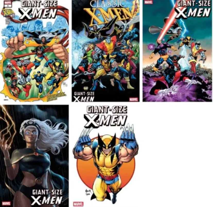 Giant-Size X-Men #1 Lot 5 Covers Adams Kubert Capullo Talavera Nauck 2025