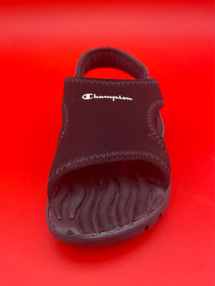 Champion Toddler's Size 6.5 Black Skid Resistant Sandal Shoes
