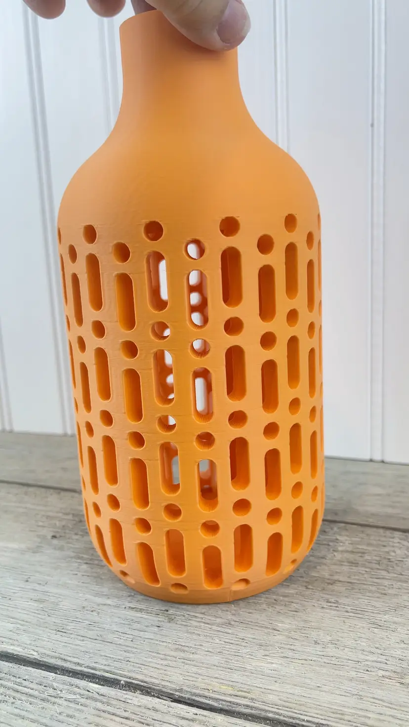 Modern 3D Printed Vase, The Rako Vase, Flower Vase, Dried Flowers, Bookshelf Table Decor, Plant Lovers, Multiple Colors