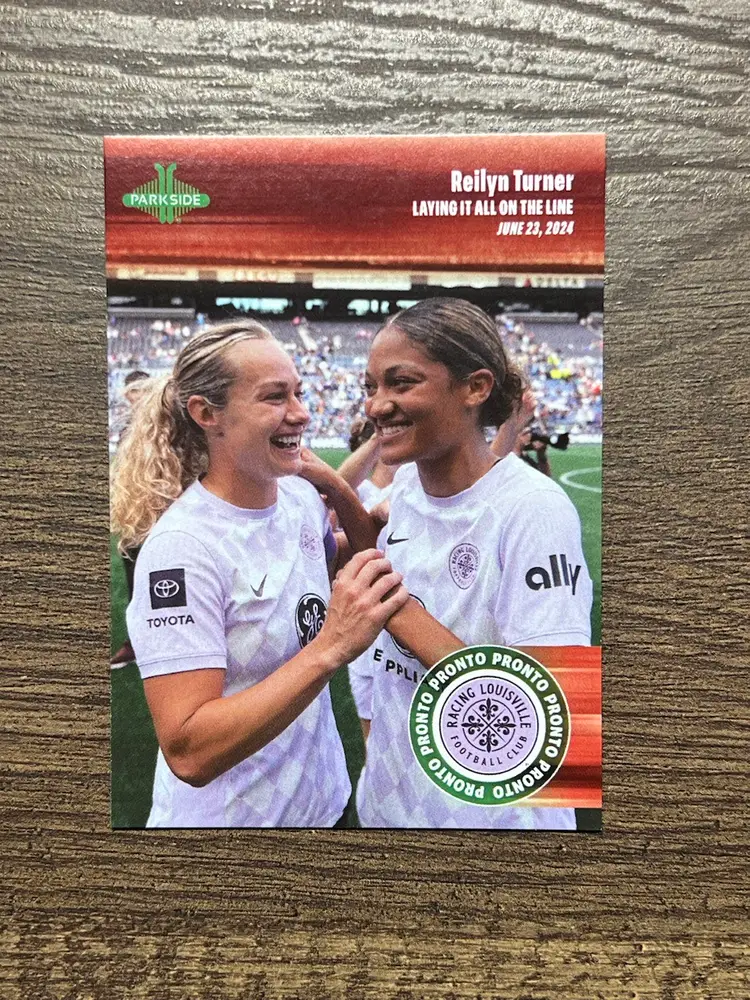 Reilyn Turner 2024 NWSL Parkside Pronto 89 Red /5 Parallel Racing Louisville Soccer Card