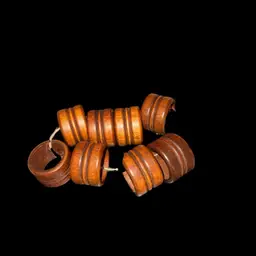 Set Of 8 Vintage Wooden Napkin Rings