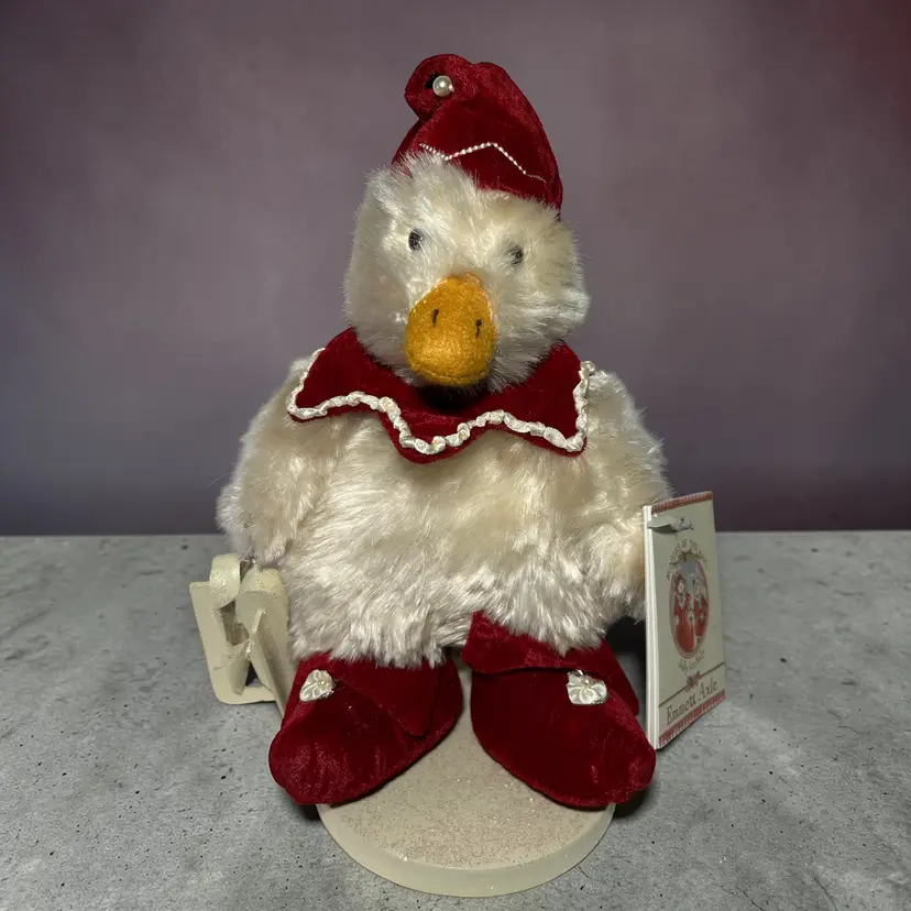 Hallmark Bunnies By The Bay Jolly Ice folly Emmett Axle Plush Duck W/Tags