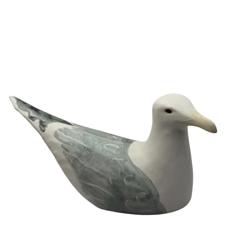 Andersen Design Studio Pottery Maine Lg 12” Seagull Figure Signed Matte Glaze* Read