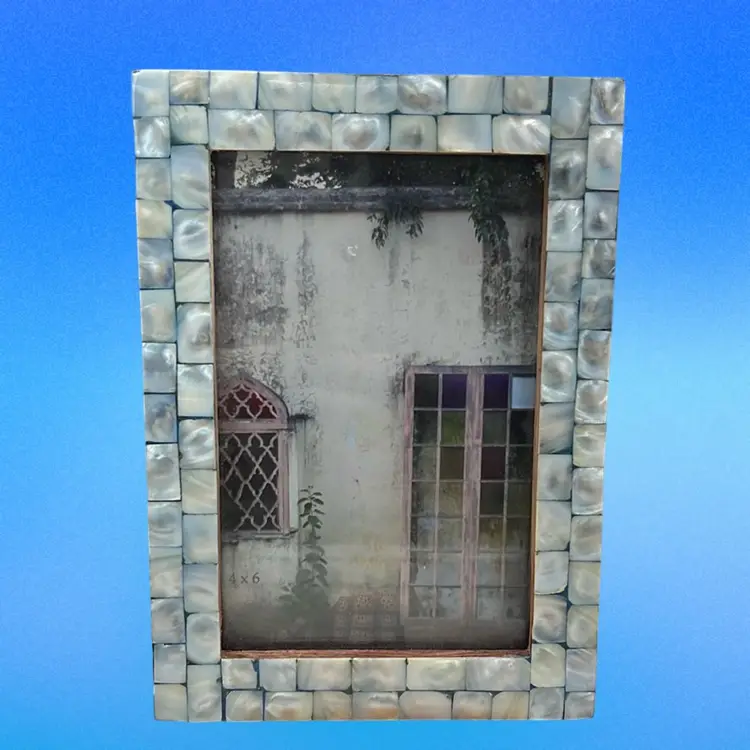 4x6” Wood Base With Border Shell Frame