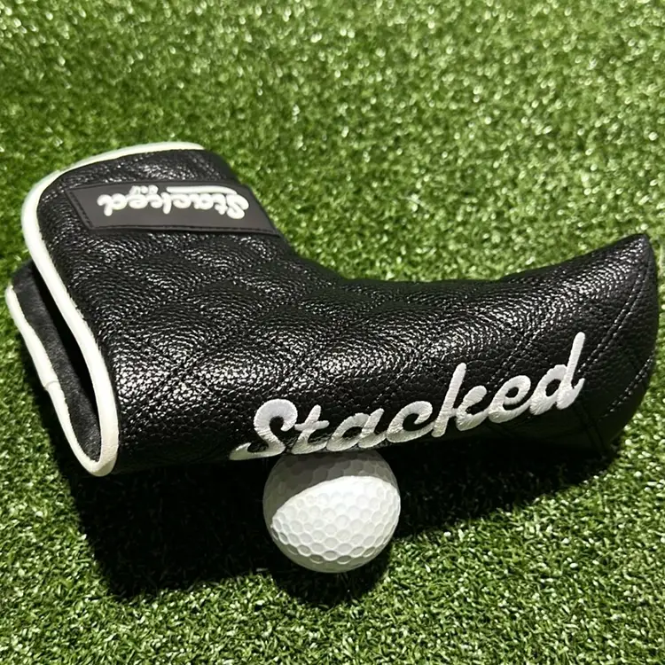 Stacked Golf Black Blade Head Cover